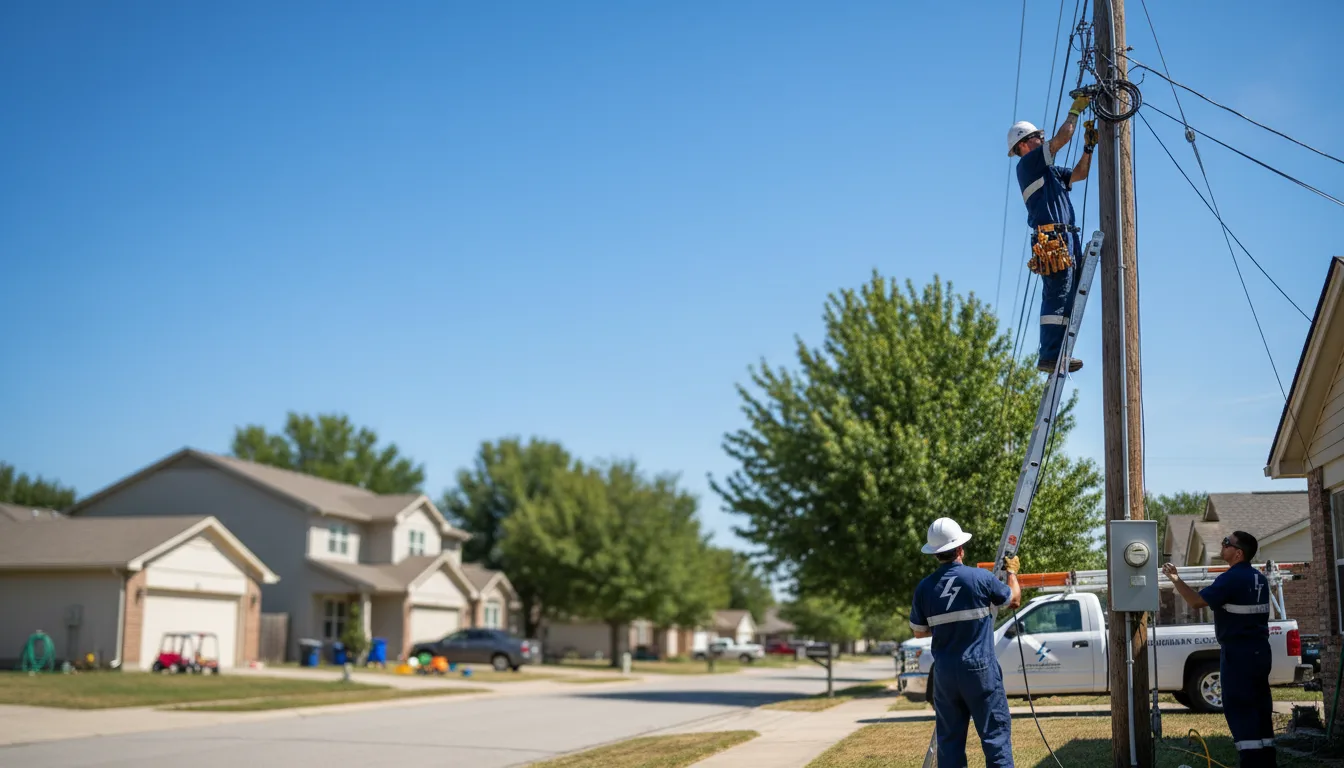 Residential electrician providing installation services in Greer, AZ